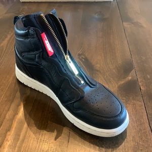 Women’s Black Air Jordan 1 Retro High Zip